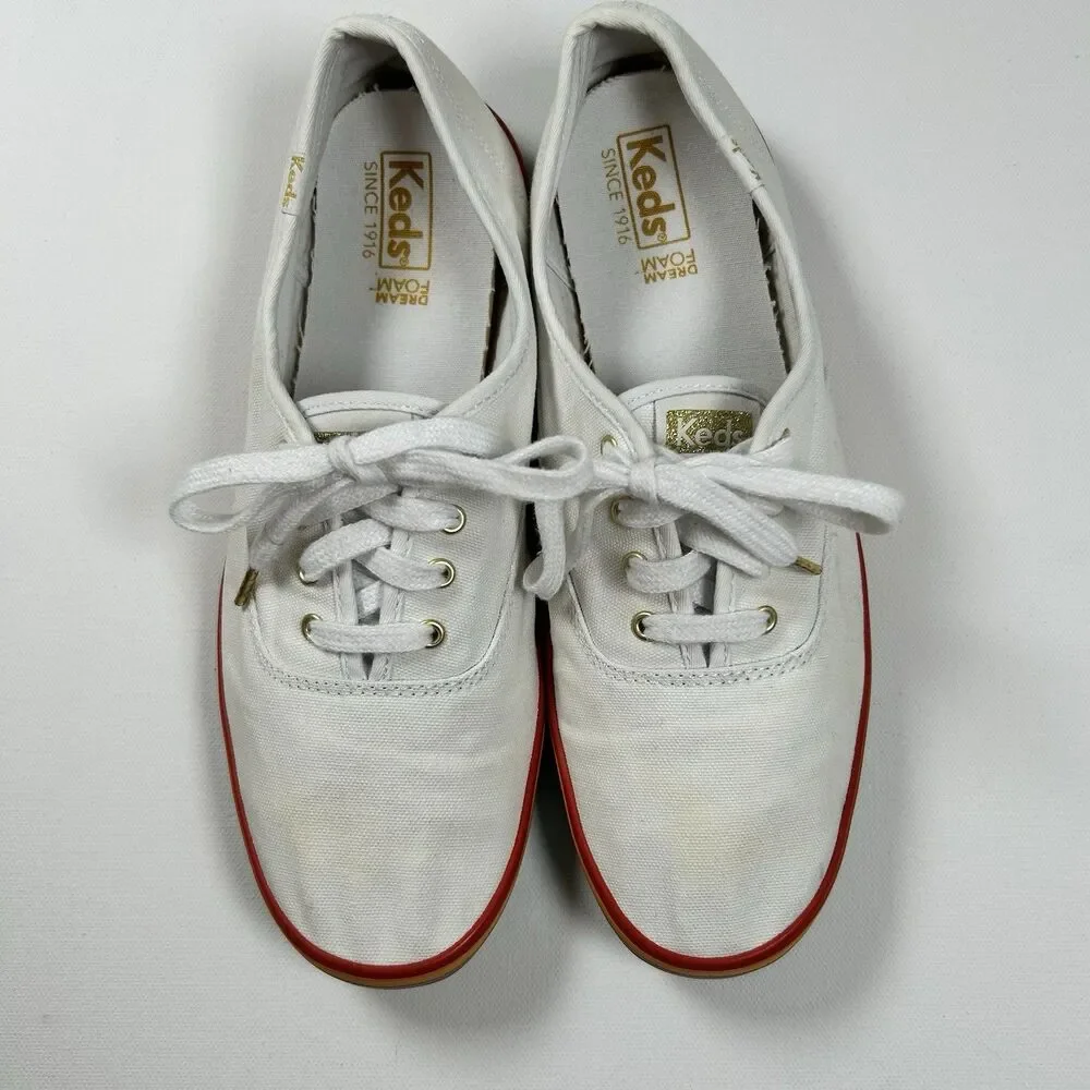 Keds Rainbow Sole Sneakers Tennis Shoes White Dream Foam Womens Size 9/ EUR 40 - Picture 3 of 11